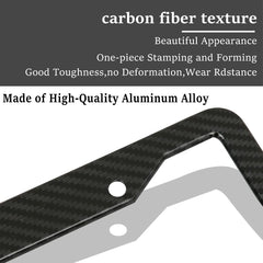 WANRELE aluminum license plate frames — rear view shows slim edges to keep corners visible.