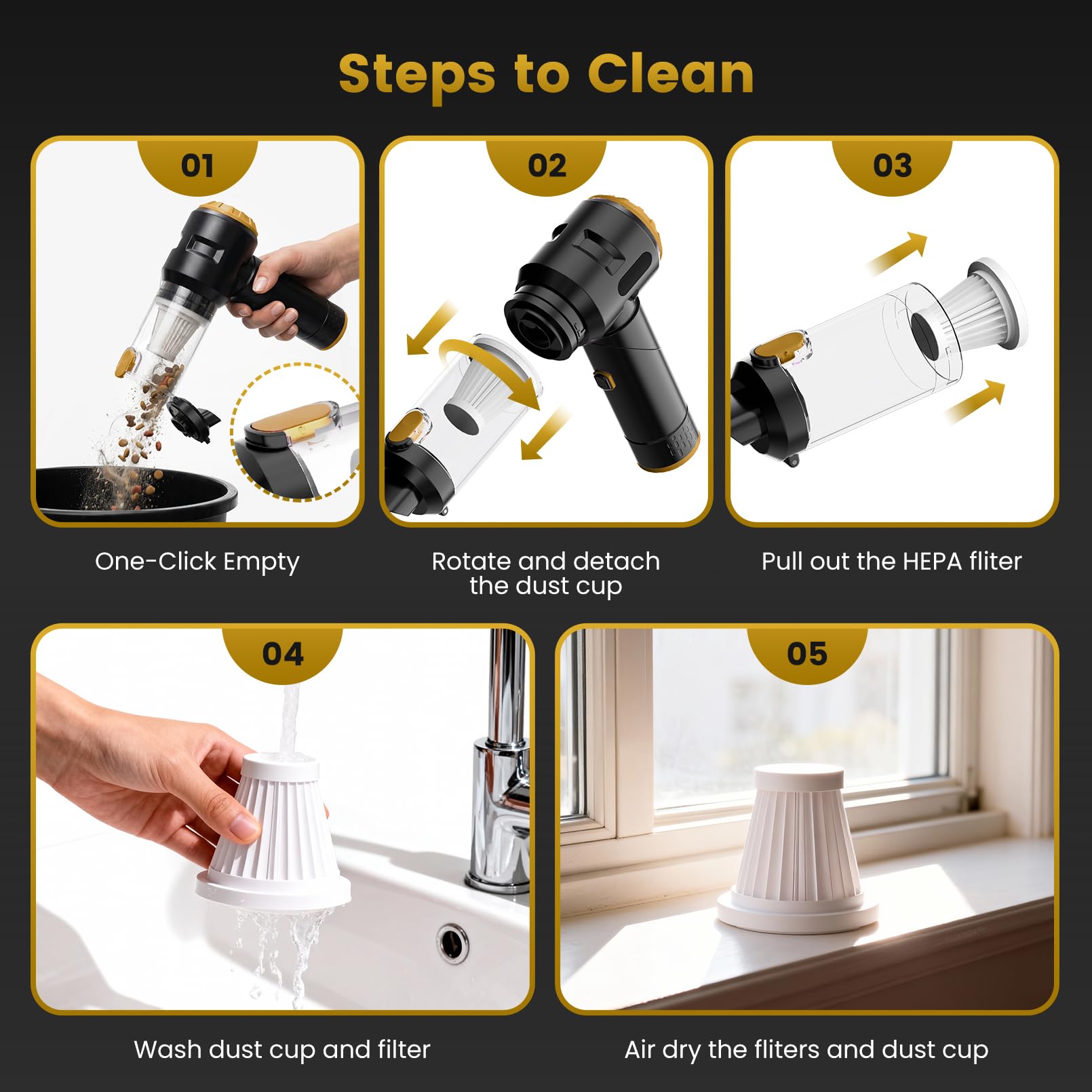 Wansimoo multi-function vacuum with suction, blowing, inflation, and vacuuming