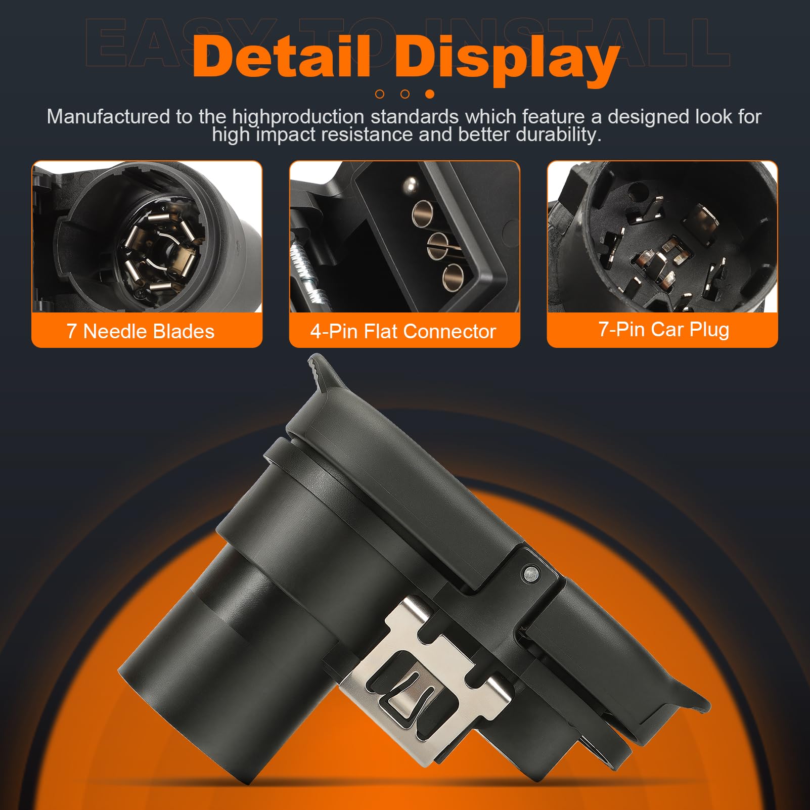 Wanzuwbip 4-pin flat connector for versatile hookups.