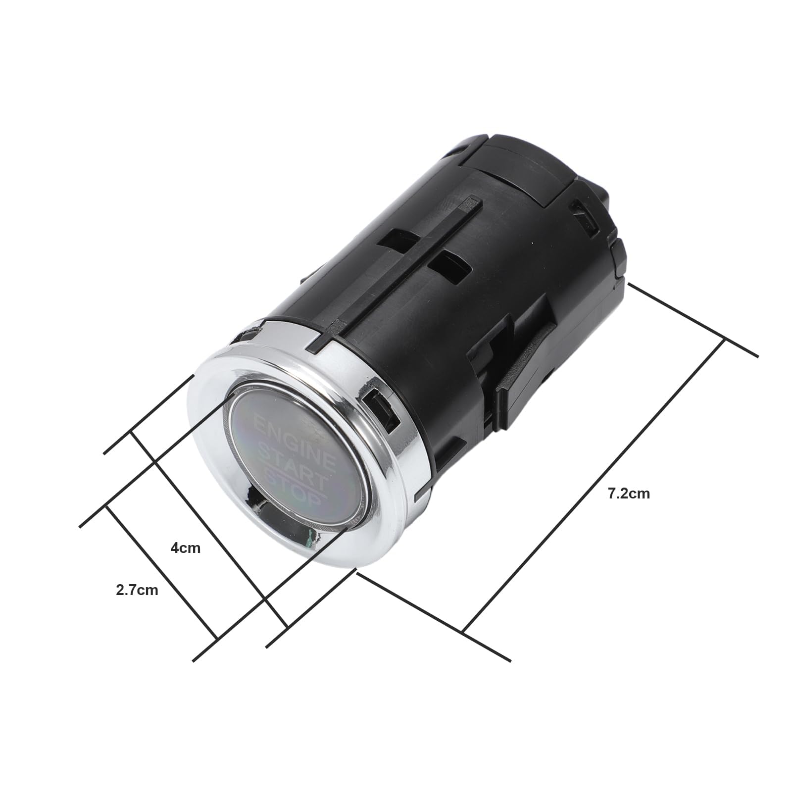 Wanzuwbip ignition button with OE-emblem replica for seamless interior look.