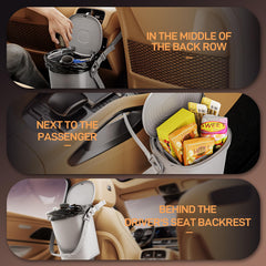 Waretary silicone trash bin seals odors in car cabins