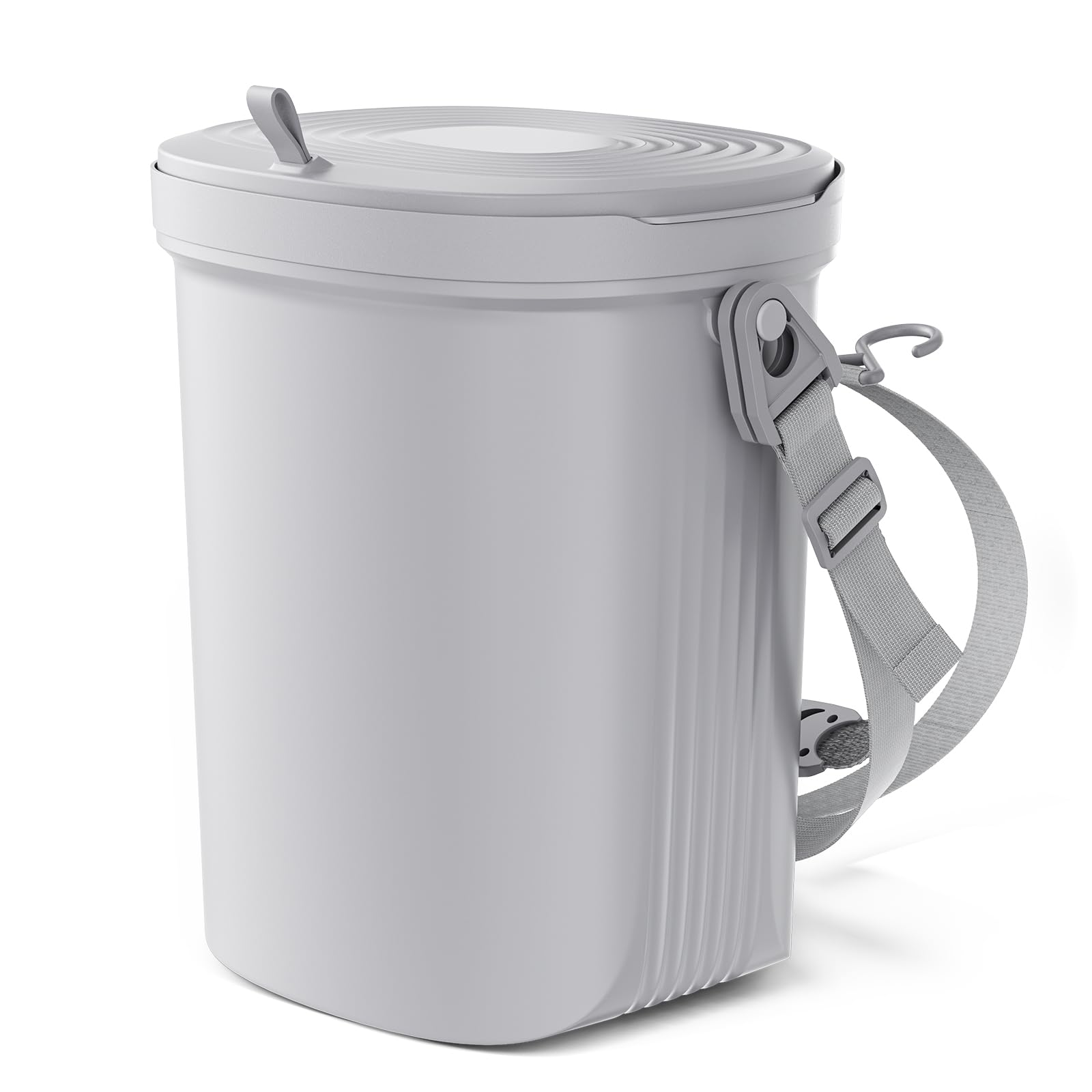 Waretary car trash can with closed lid for clean interior