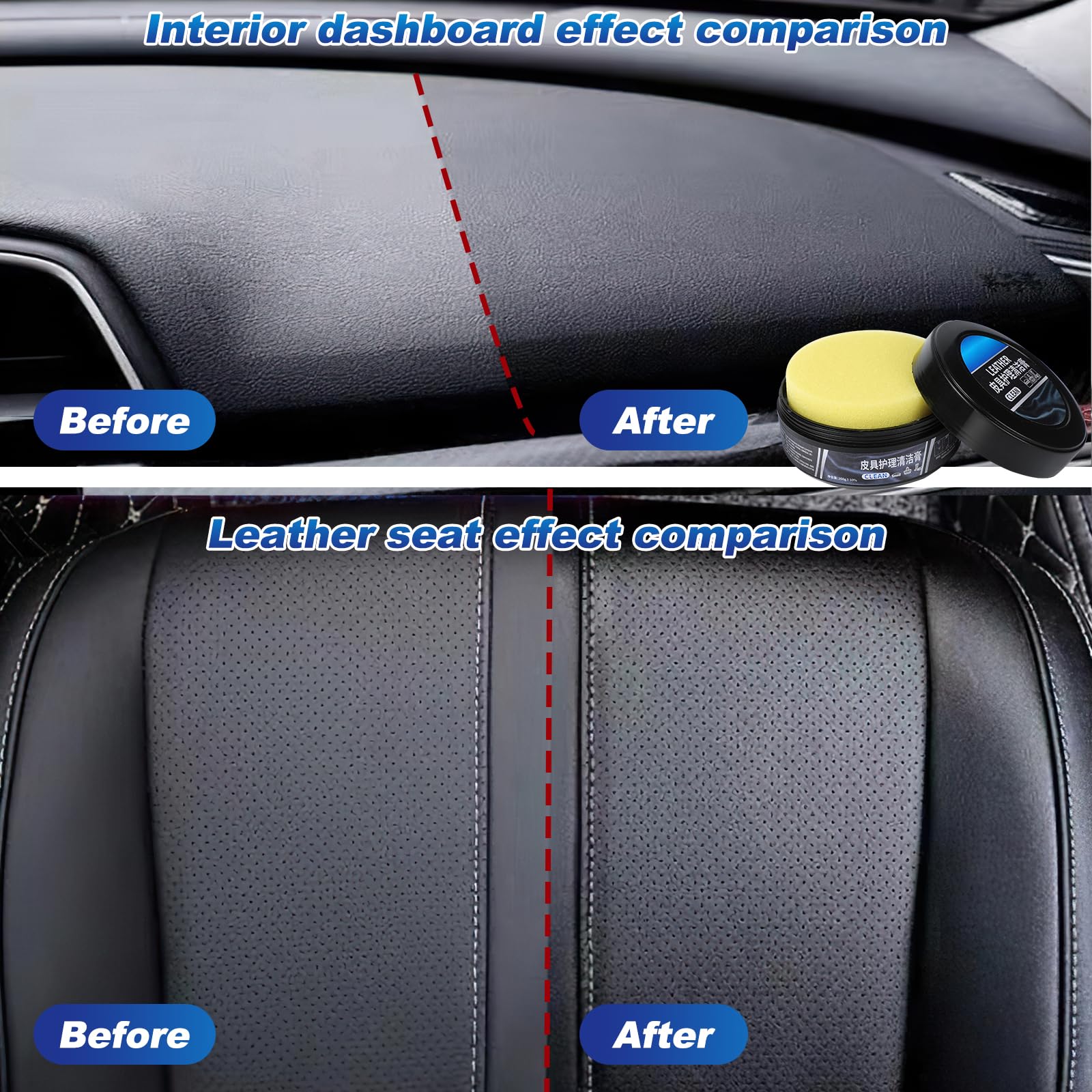 Warmow Leather Cleaning Cream used on couches and car seats