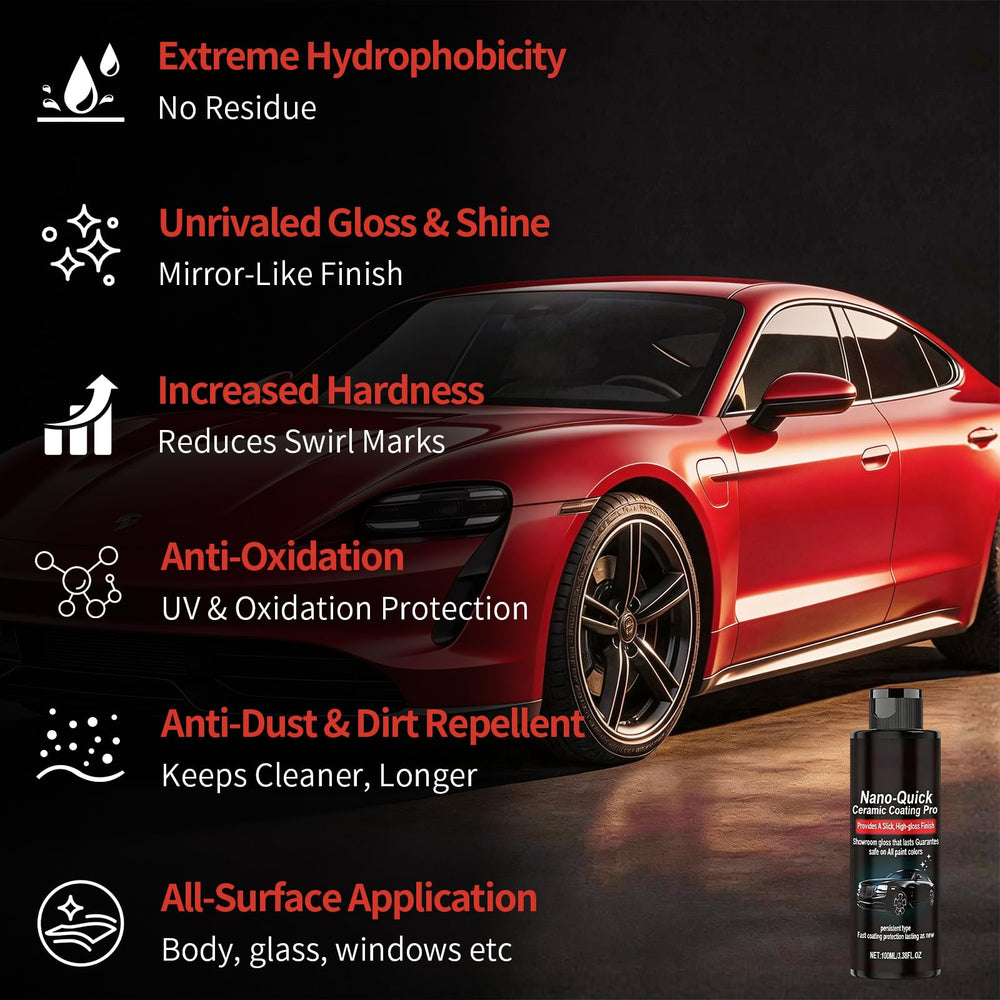 Warmow Nano-Quick Coating Pro spray demonstrates easy, spray-on coverage with a protective finish.