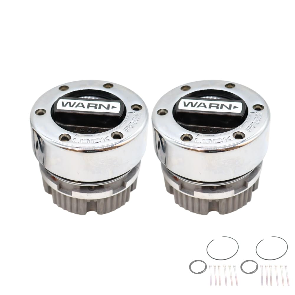 WARN 9790 19-spline hub pair shows OEM-style compatibility for classic GM trucks.