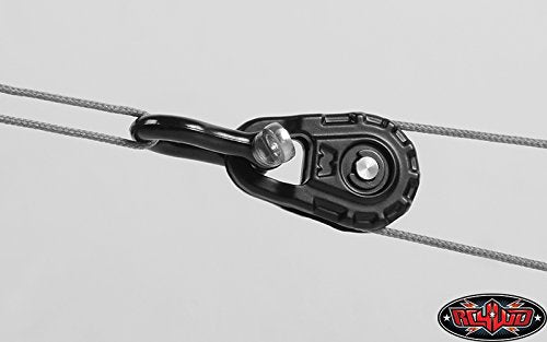 WARN Epic Snatch Block in use with rope demonstrates controlled direction change.