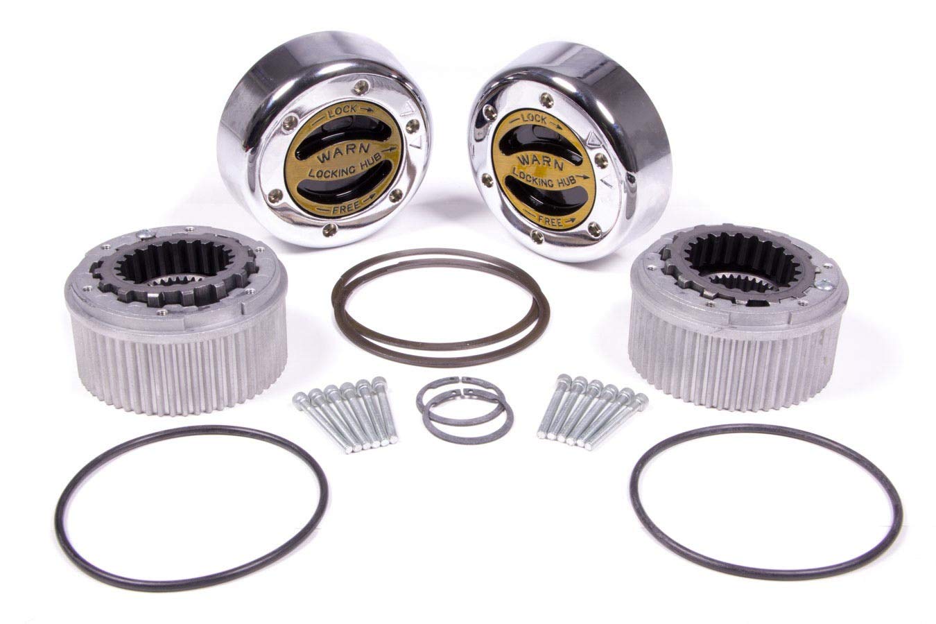 WARN Premium manual hub dial close-up highlighting ZA alloy durability for rugged off-road use