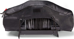Warn Stealth winch cover with Zeon access, drum access visible, shields components from elements.