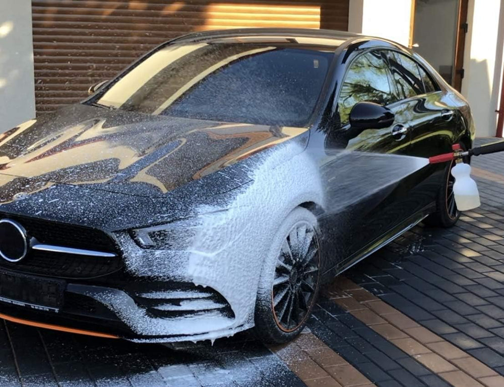 Wash Chems Pro 100 dense foam in action on vehicle surface