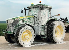 Emulsified heavy dirt and grease with Wash Chems Pro 30 on tractors and loaders.