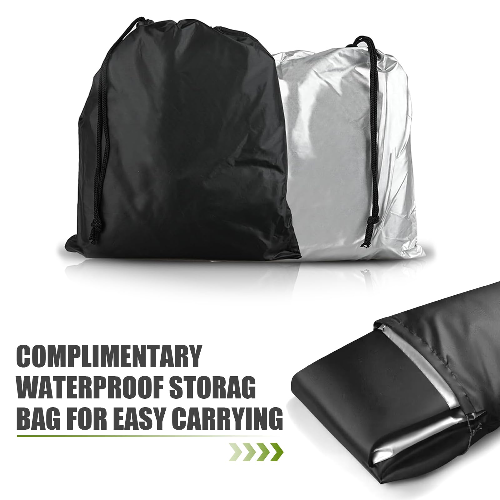 waswale motorcycle cover sized 49.2 by 96.5 inches fits most models