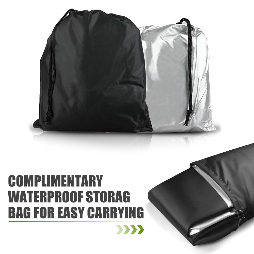 waswale motorcycle cover sized 49.2 by 96.5 inches fits most models