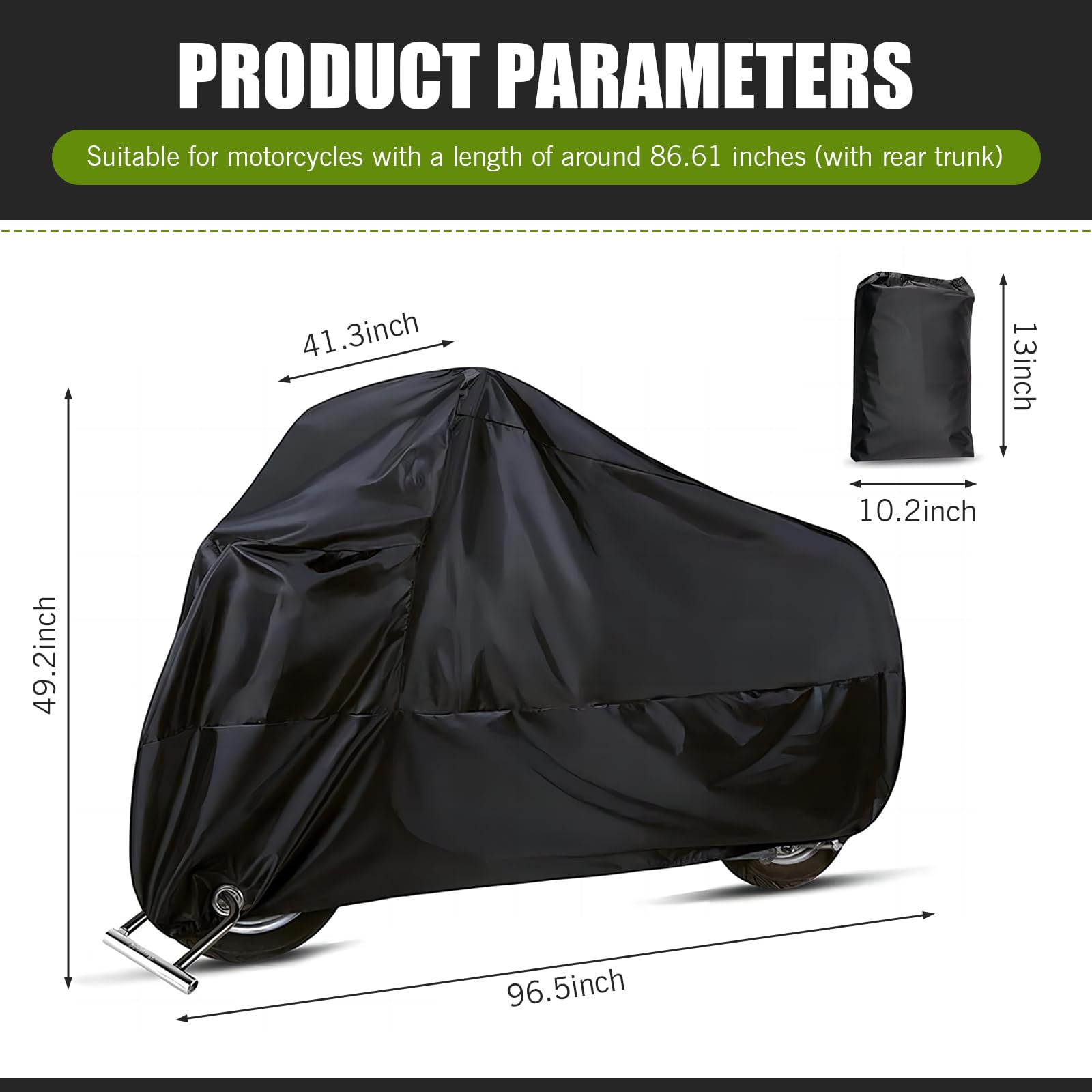 waswale motorcycle cover sun protection shields your bike from sun damage