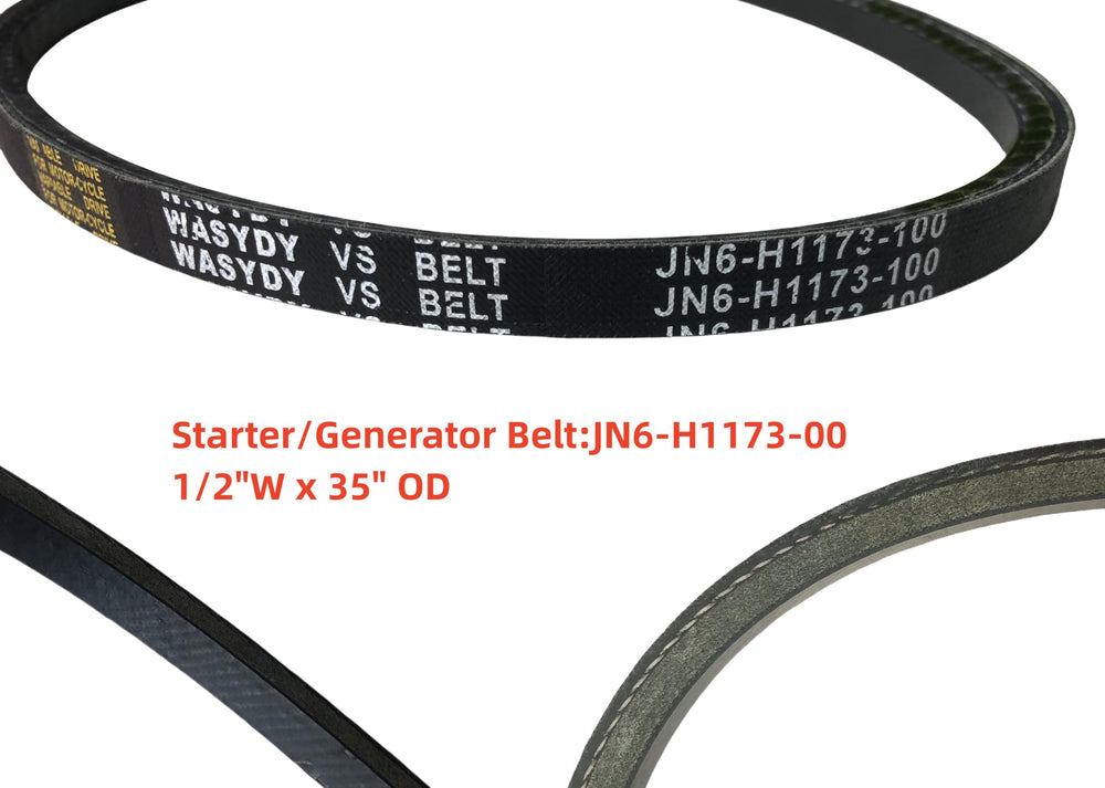 Wasydy compatibility label for Yamaha G2/G29 models ensures correct belt choice
