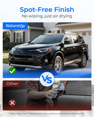 Waterdrop filter attached to hose for easy car wash setup
