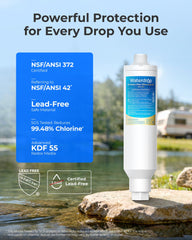 Waterdrop filtration uses KDF and GAC to reduce impurities