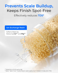 Waterdrop spot-free finish after wash shows clearer vehicle surfaces