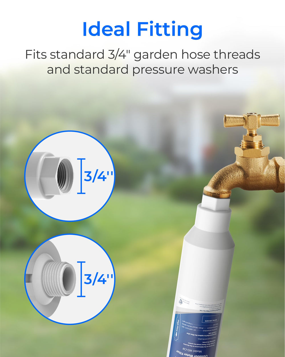 Waterdrop unit ideal for windows, yards, and outdoor cleaning