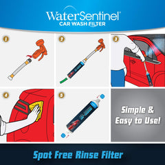WaterSentinel SF-20W braided transparent hose extension for easy setup.