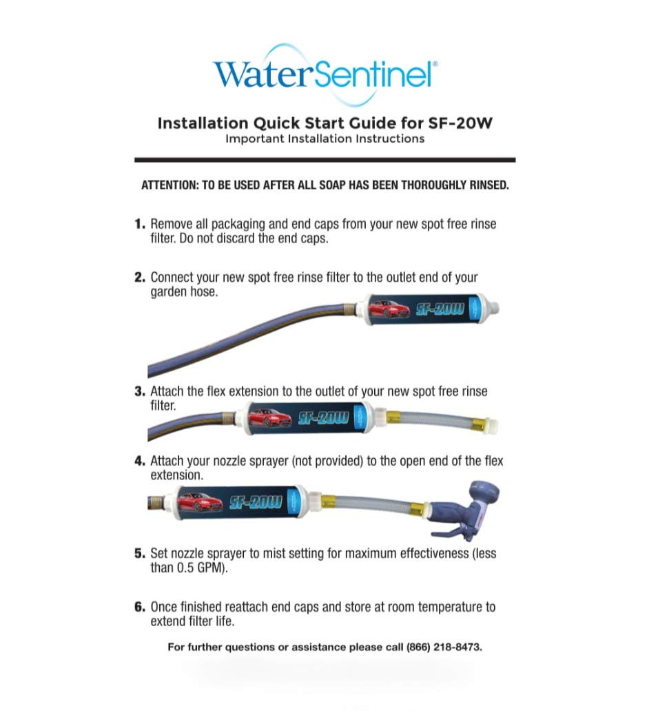 WaterSentinel SF-20W plug-and-play design fits standard garden hoses.