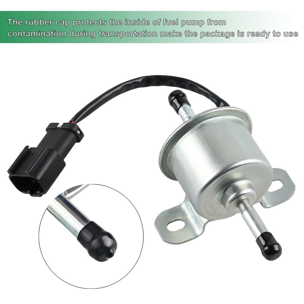 WATERWICH fuel pump with 1/8 in-27 inlet attachment, precise fit for Kubota models.