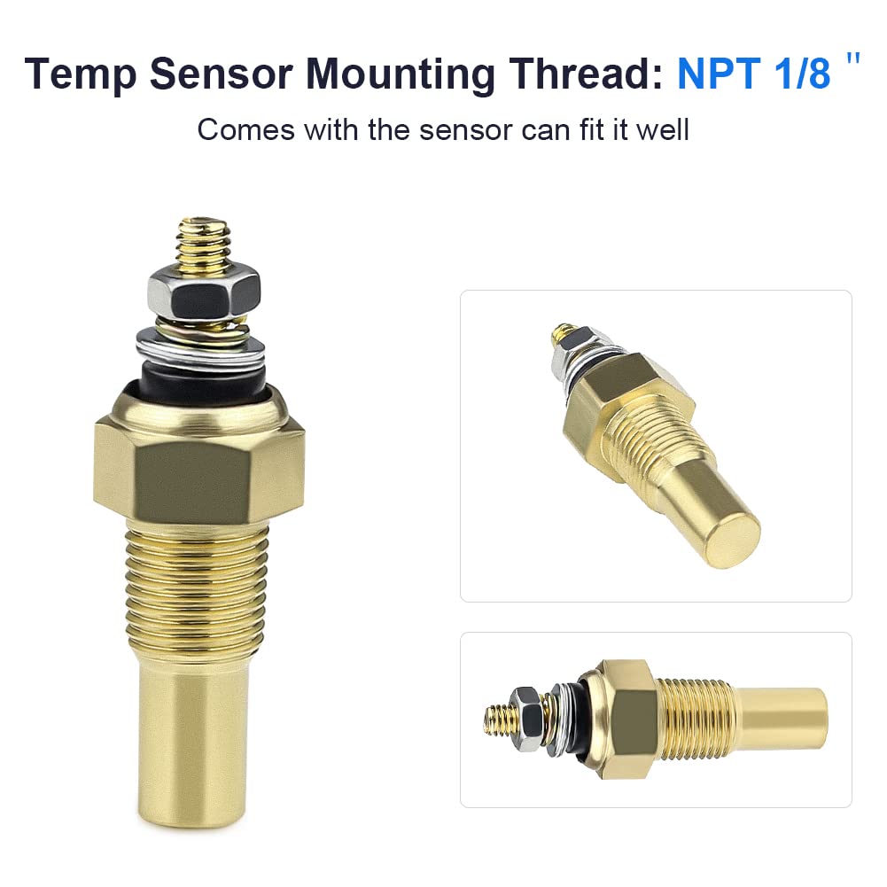 WaterWich oil temp gauge wire connection enabling quick installation
