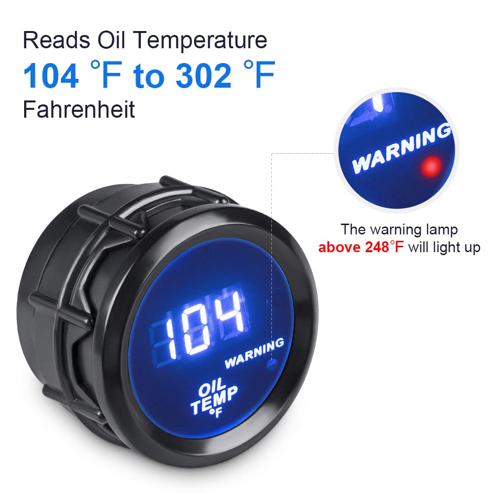 WaterWich oil temperature sensor with 1/8 inch NPT thread for secure fit