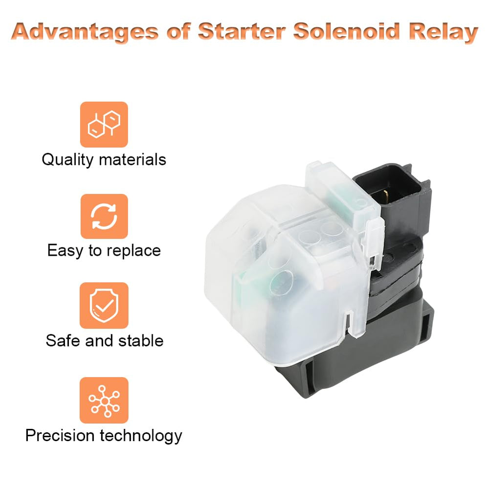 WATERWICH starter solenoid relay easy-install depiction shows tool-free upgrade.