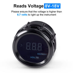 WATERWICH voltmeter kit includes harness for quick, tool-free installation