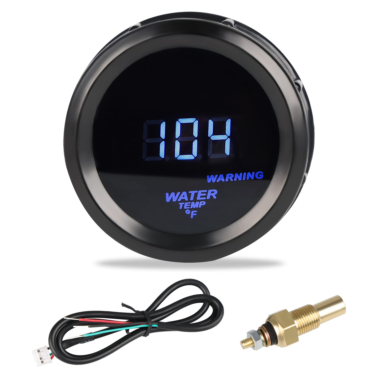 WaterWICH water temperature gauge with blue night light for clear viewing in any conditions