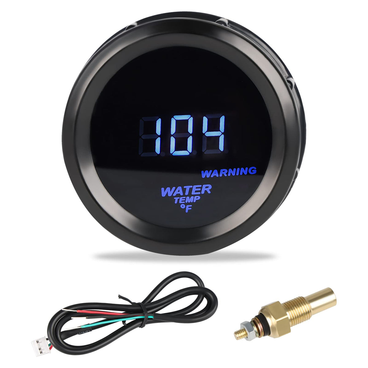 WaterWICH water temperature gauge with blue night light for clear viewing in any conditions