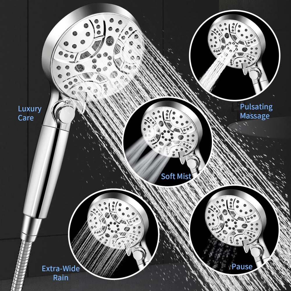 Watfigby stainless steel hose measures 5ft for flexible reach and better bathing comfort.