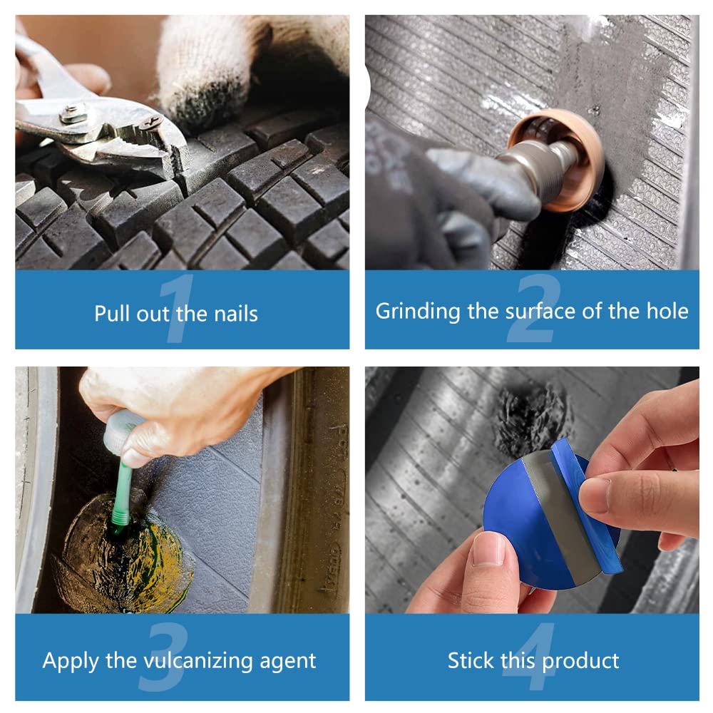 Watris Veiyi blue polyester-backed patch for clean application