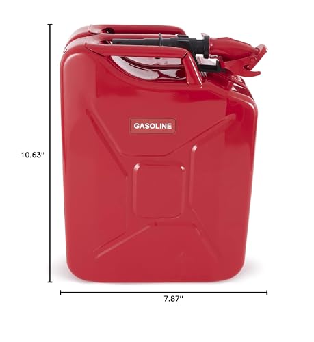 Wavian pack of 2 red jerry cans for backup fuel