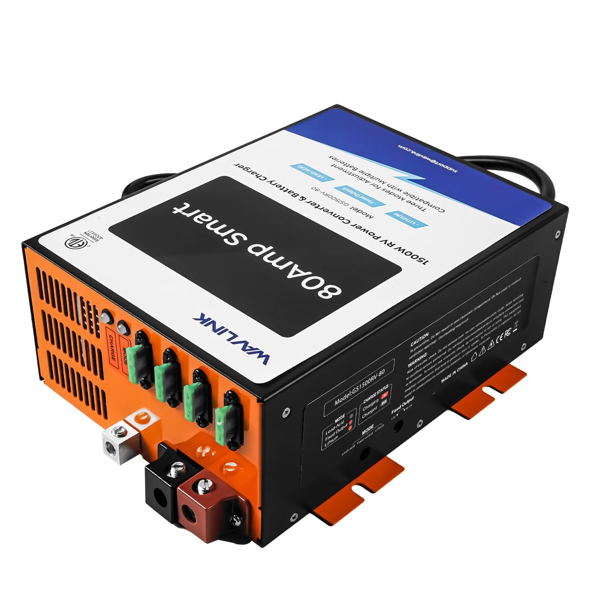 WAVLINK GS1500RV-80 front view, compact RV power solution.