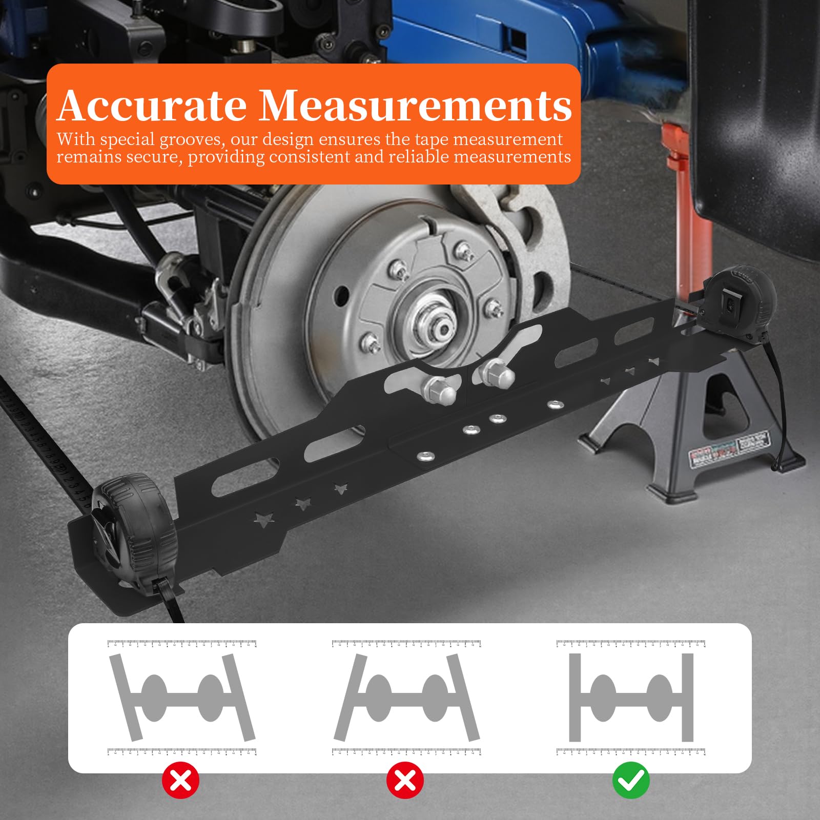 Wawews measuring-tapes-3m-2pcs shown on tool for quick toe-in checks.