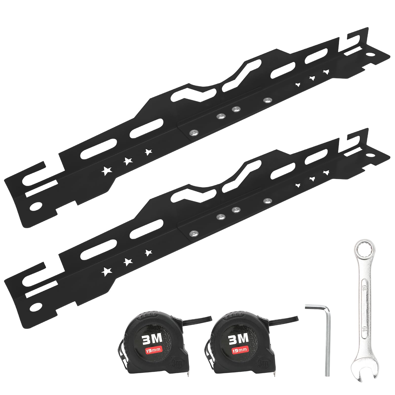 Wawews toe-alignment-plates 2pcs demonstrate universal bolt pattern fit for cars and SUVs.