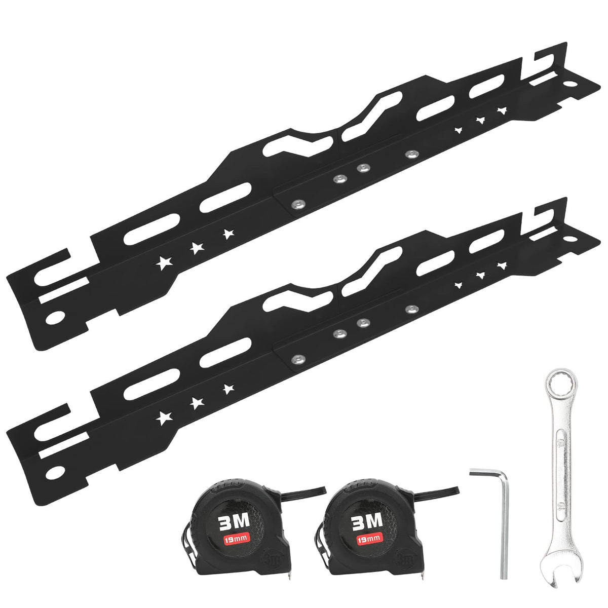 Wawews toe-alignment-plates 2pcs demonstrate universal bolt pattern fit for cars and SUVs.