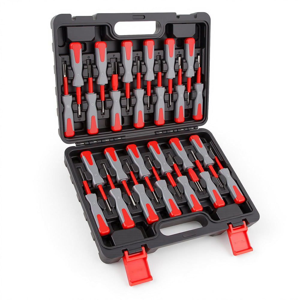 Waycojoy 26-piece terminal removal kit case keeps tools organized for quick access