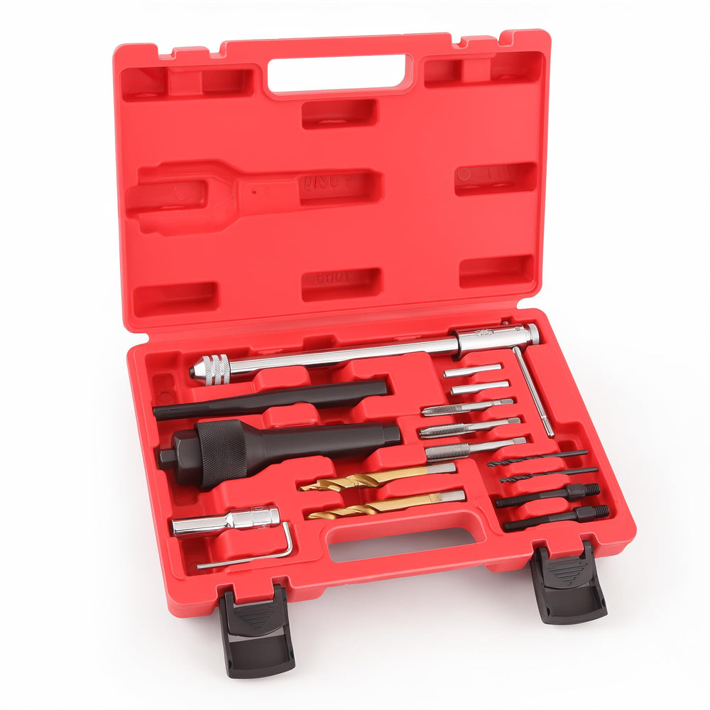 WAYCOJOY glow plug removal kit in action, simplifies extraction of damaged 8mm and 10mm plugs.