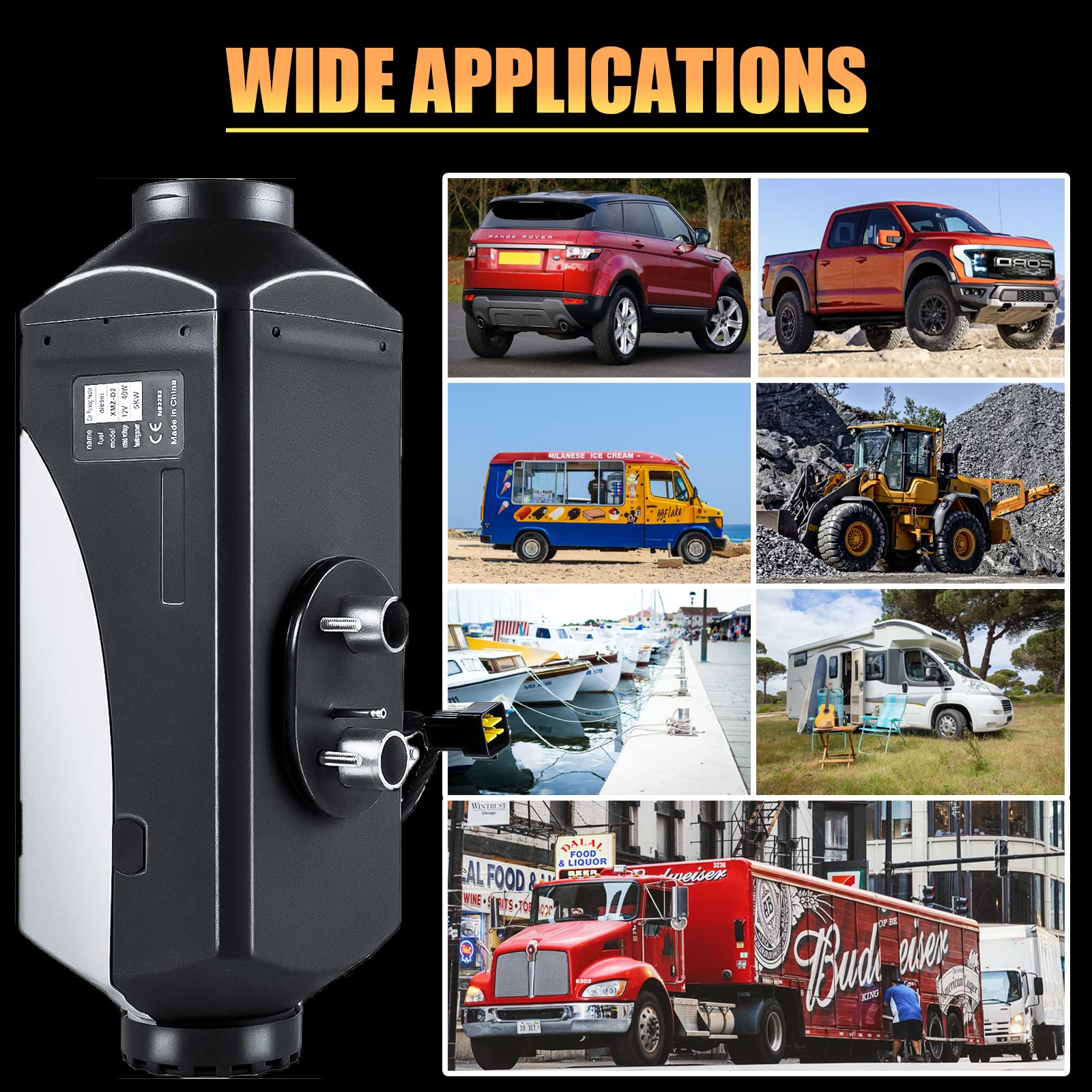 WAYSKA diesel heater 12V compact design fits tight spaces