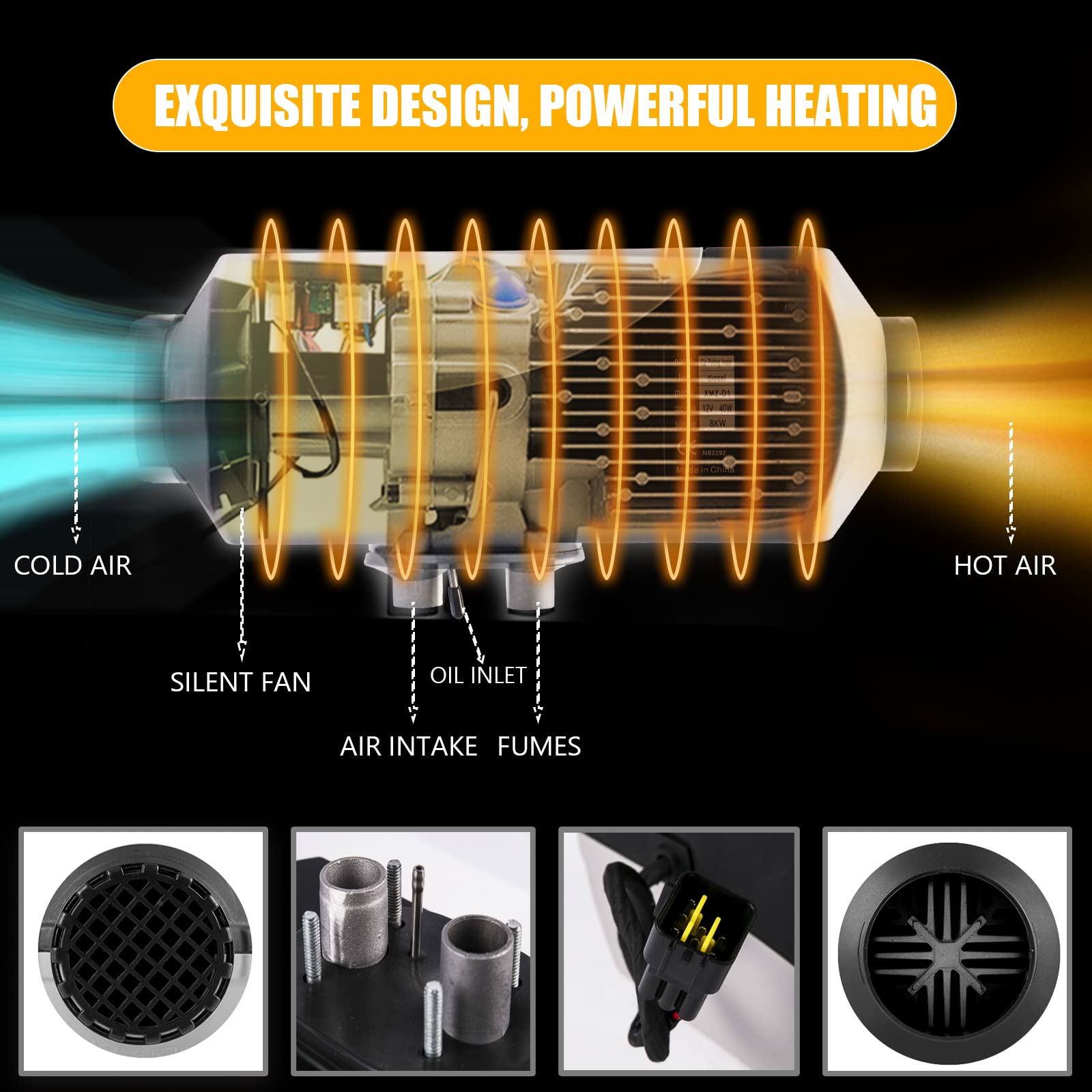 WAYSKA diesel heater 12V high-altitude thermostat handles elevation warmth