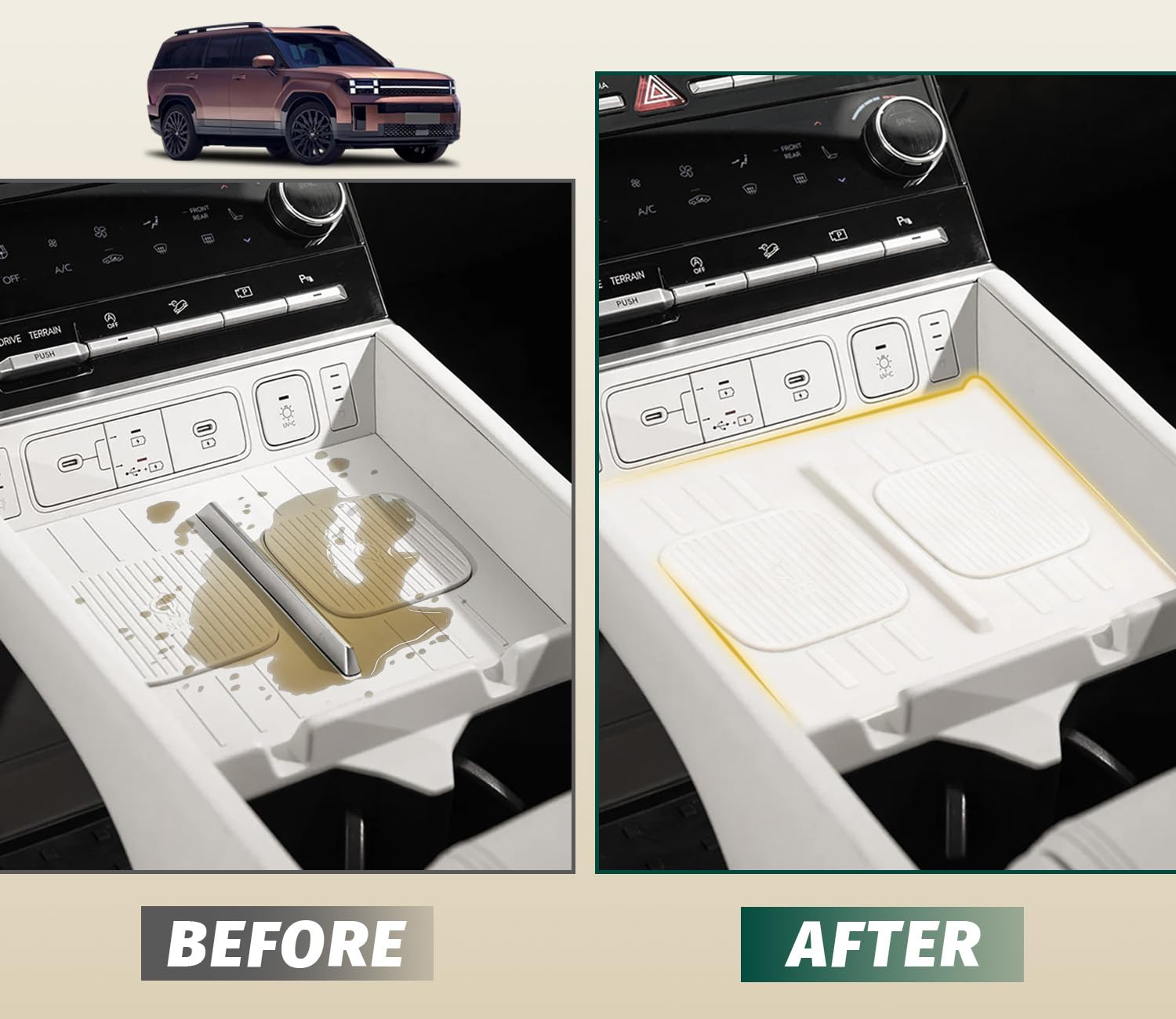 WBLATP center console storage keeps small items within reach
