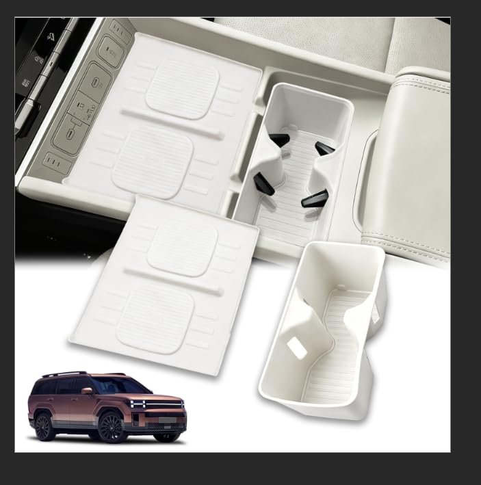 WBLATP cup holder insert in white keeps center console organized and neat