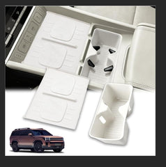 WBLATP cup holder insert in white keeps center console organized and neat