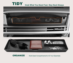 WBLATP Santa Fe central console storage tray enhances interior organization on trips.
