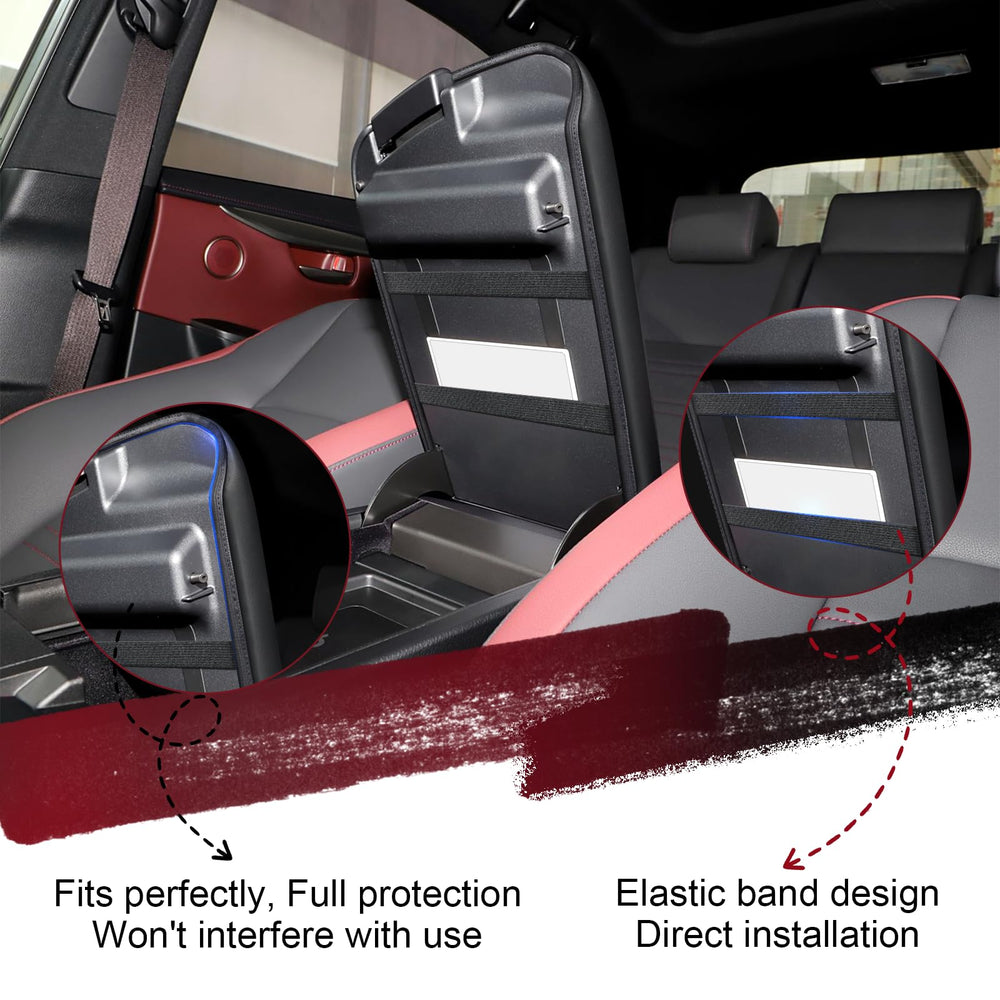 Easy tool-free installation with elastic bands on the Lexus NX interior