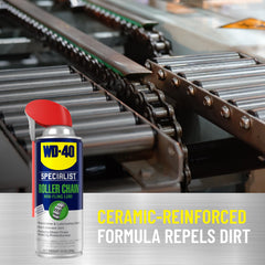 WD-40 Specialist ceramic reinforced formula close-up on the label.