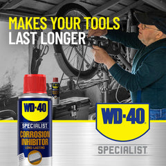WD-40 Specialist Corrosion Inhibitor outdoor use with precision straw application.