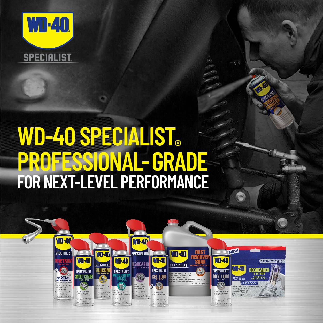 Non-drying formula stays where sprayed and resists running on surfaces.